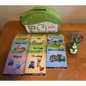 Leap Frog Leapfrog Tag Junior Jr. W/ Storage Bag + 8 Books Tested & Working